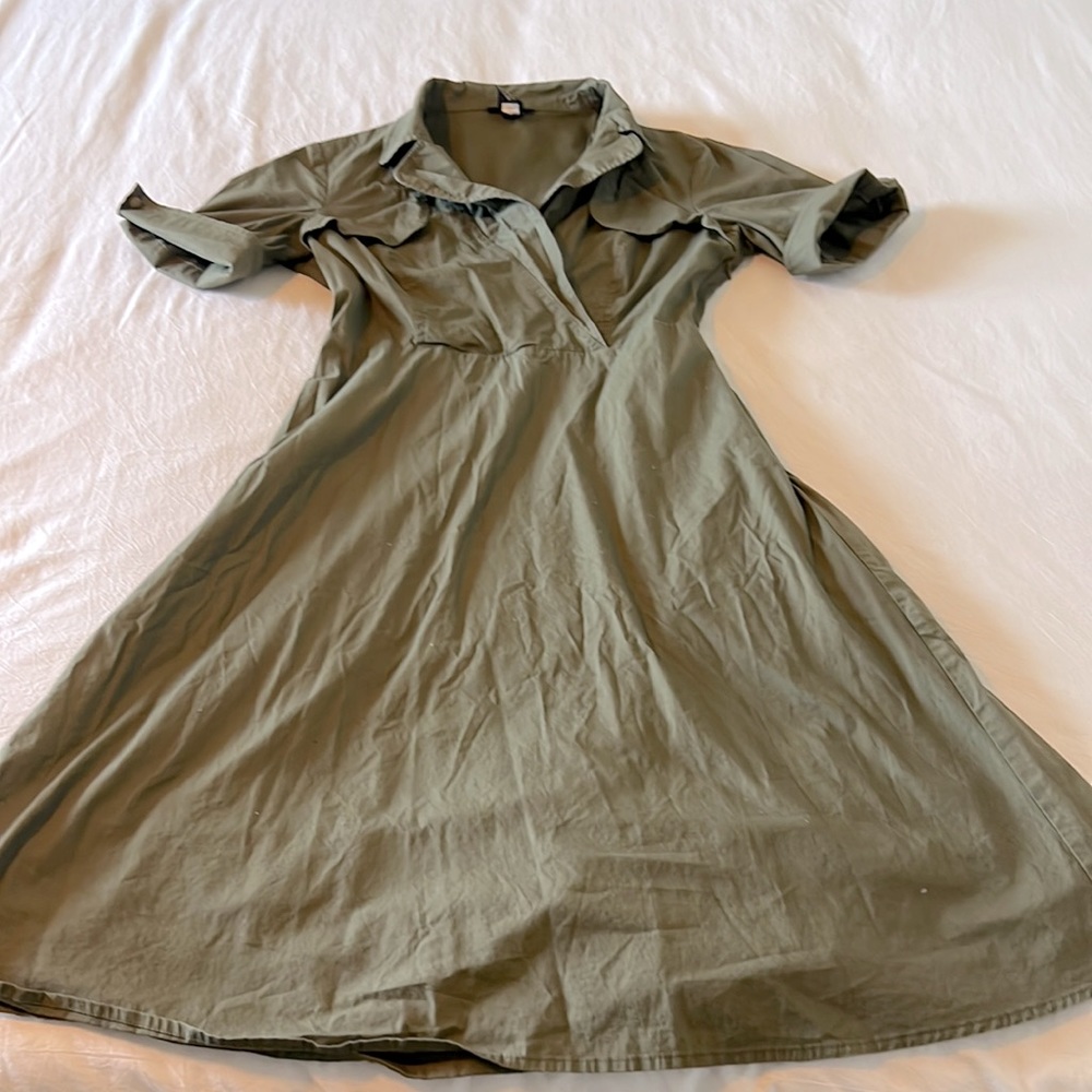 Spense Army Green Dress Size 4